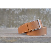 CEINTURE CUIR CAMEL | La jean